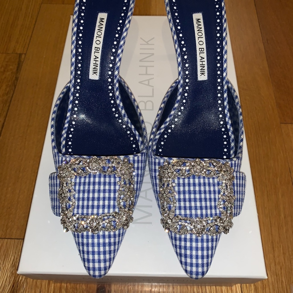 manolo blahnik hangisi mules 38.5